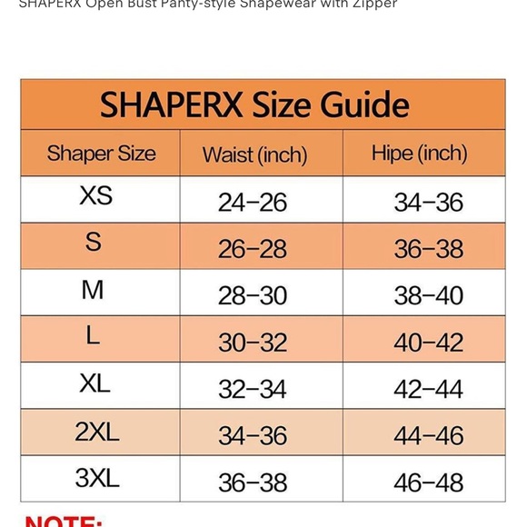 NWT shaperx body shaper in Black XS - Picture 2 of 8